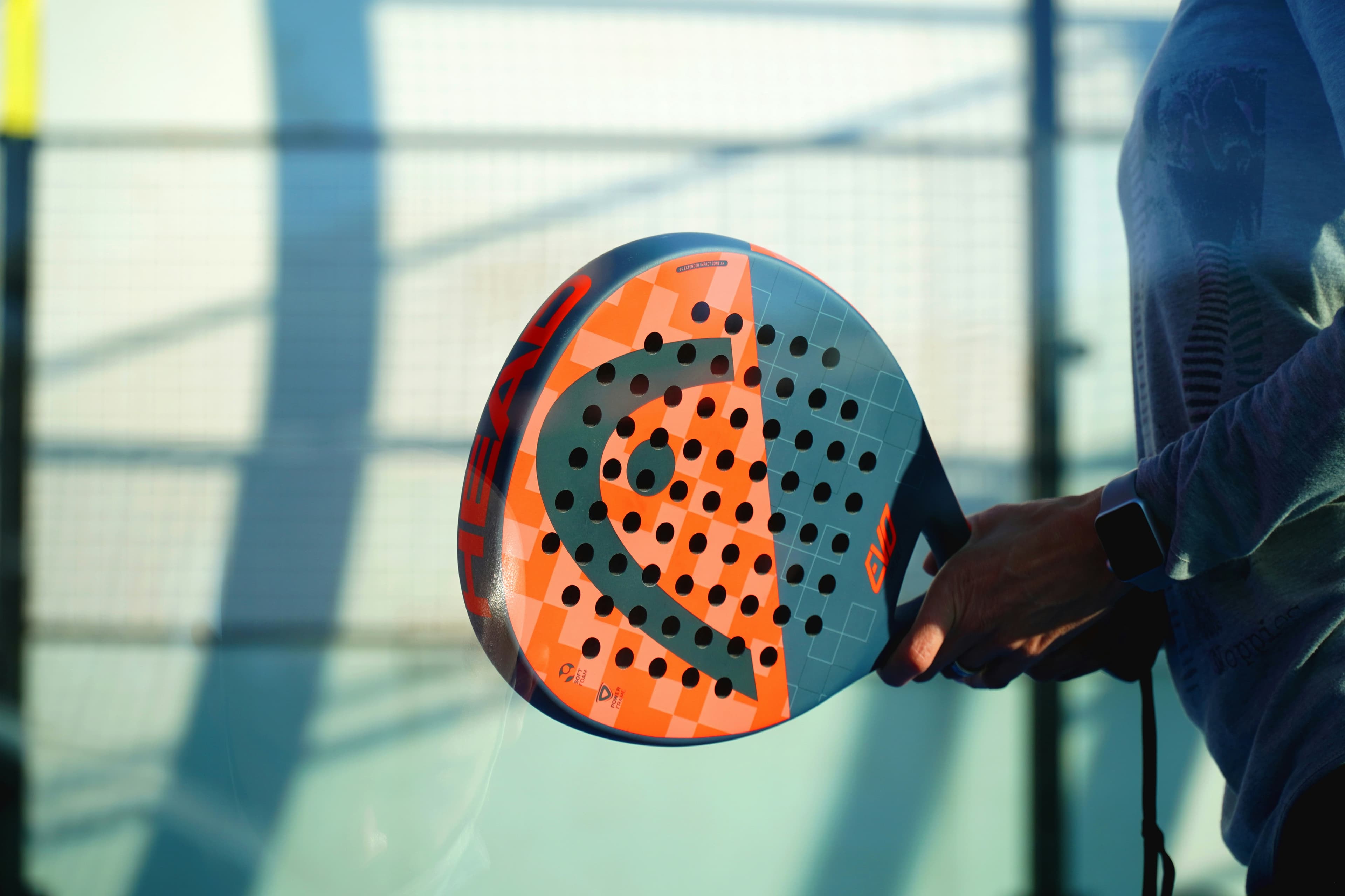 Padel match in progress